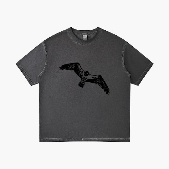 Vintage Seagull In Flight Gradient T Shirts