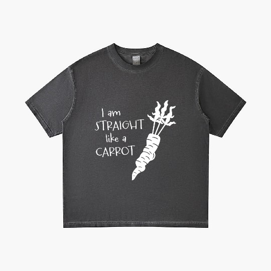 straight like a carrot - white uni I Gradient T Shirts