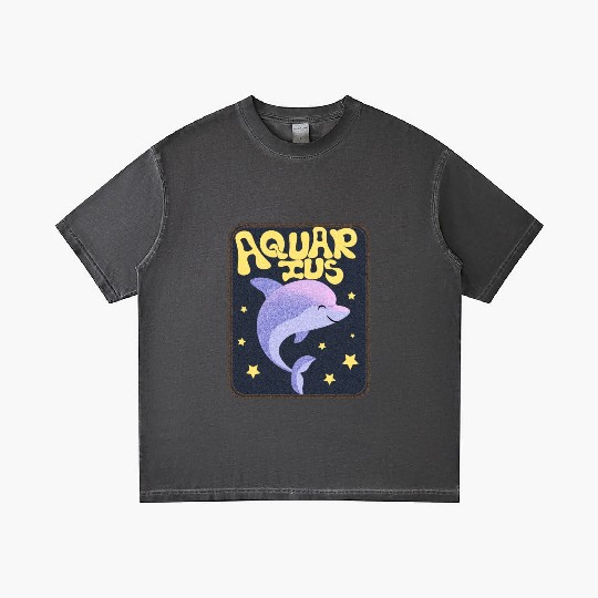 Aquarius Sign Animal Gradient T Shirts