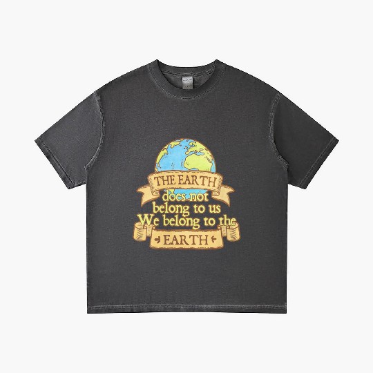 The Earth Does Not Belong To Us Gradient T Shirts