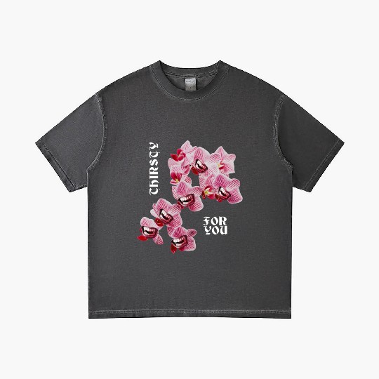 Orchid flower teeth creepy Orchid flower teeth cre Gradient T Shirts