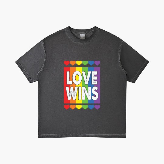 LBGT Flag Gay Pride Human Love Wins Gradient T Shirts