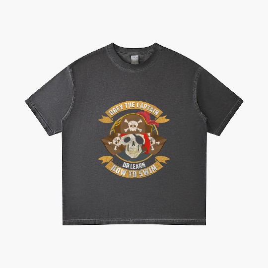 Pirate Ship Sea Buccaneer Sailing Gradient T Shirts