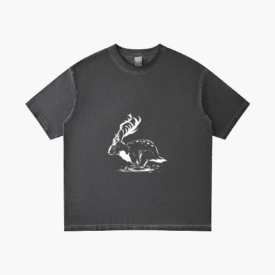 Jackalope Head Gift Gradient T Shirts