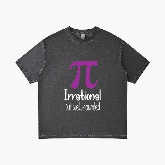 Womens Purple Pi Irrational but Well Rounded Pi Gradient T Shirts