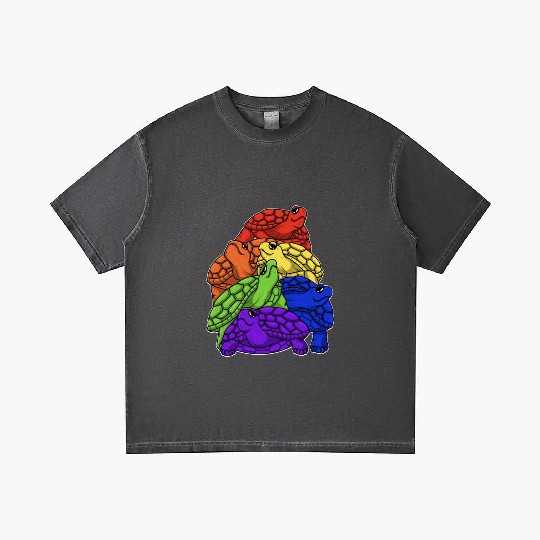 Turtle Stack LGBTQ Gay Pride Rainbow Flag LGBT Gradient T Shirts
