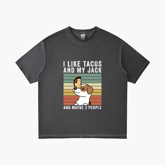 I Like Tacos And My Jack Russell Terrier Gradient T Shirts