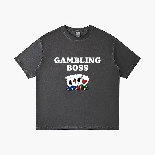 Gambling Boss Casino Poker Gaming Place Poker Gradient T Shirts