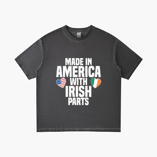MADE IN AMERICA WITH IRISH PARTS Gradient T Shirts