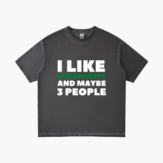 i like spreadsheets and people Excel Spreadsheet Gradient T Shirts