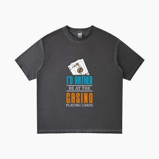 Gambling Winner Dice Blackjack Gradient T Shirts