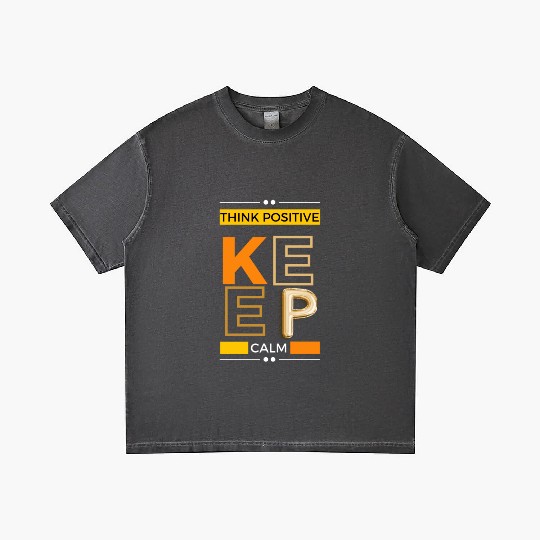 Black Yellow Great Things think positive keepcalm Gradient T Shirts