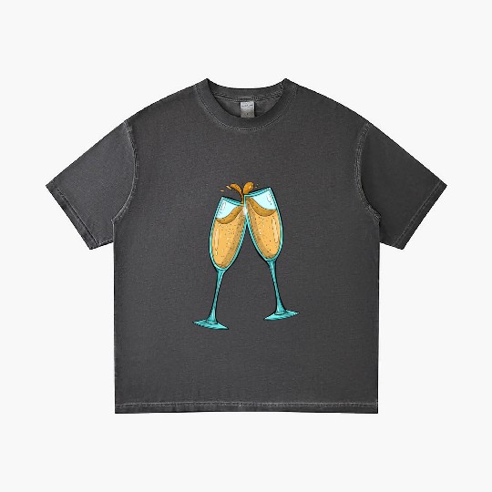 Champagne Glasses / Cheers Gradient T Shirts