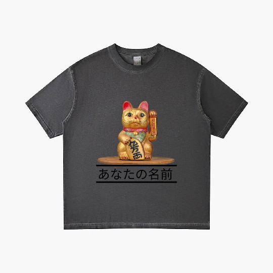 Japanese cat Gradient T Shirts