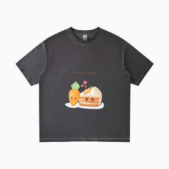 Friends Forever Carrot & Cake Gradient T Shirts