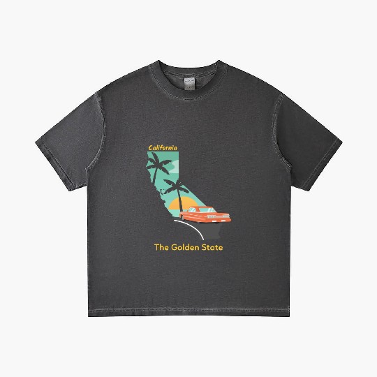 California The Golden State Gradient T Shirts