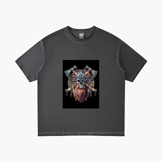 Viking Warrior Skull Gradient T Shirts