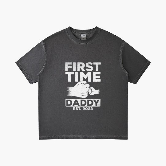 First Time Daddy Est. 2023 Daddy To Be Paternity Gradient T Shirts