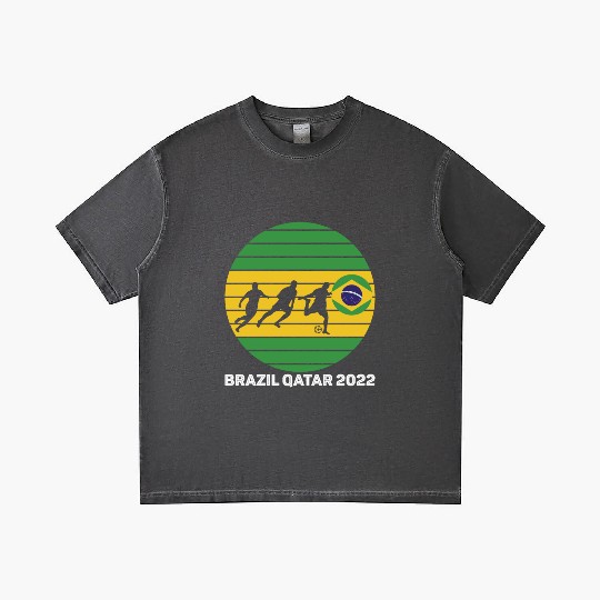 Brazil Soccer Gradient T Shirts,