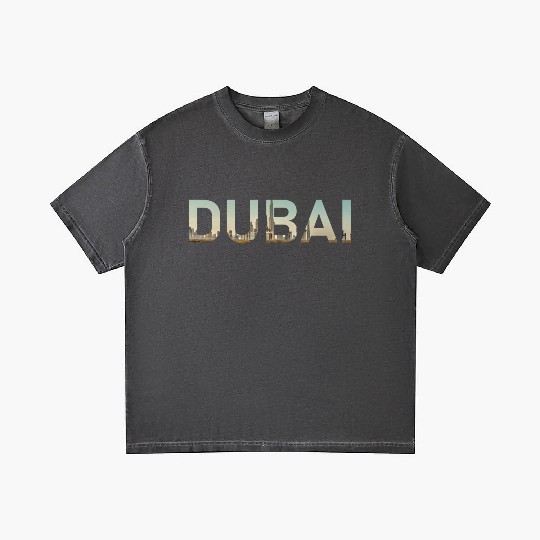 Dubai Desert Skyline United Arab Emirates UAE Gradient T Shirts