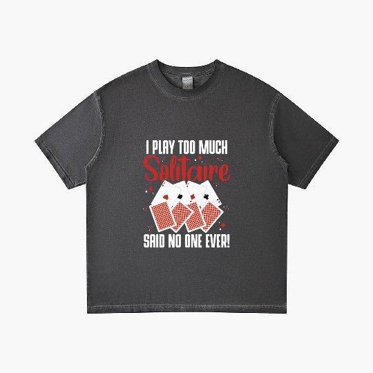 Poker Blackjack Playing Cards Regulars' Table Gradient T Shirts