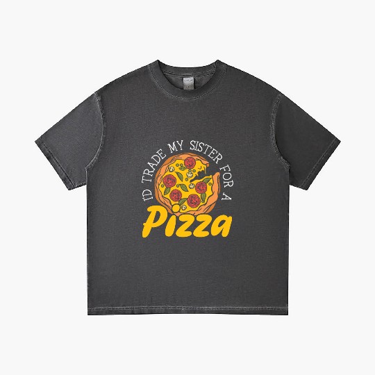 I'd Trade My Sister For Pizza Eater Italian Dish Gradient T Shirts