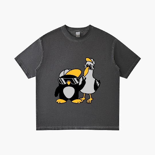 Seagull penguin 2 friends Gradient T Shirts