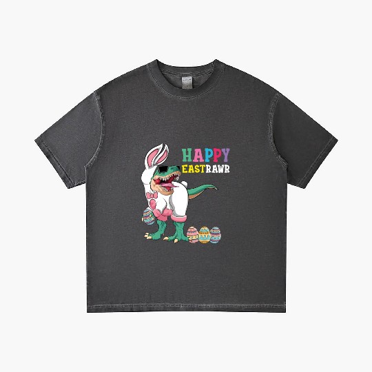 Happy Eastrawr T Rex Dinosaur Easter Bunny Egg Gradient T Shirts