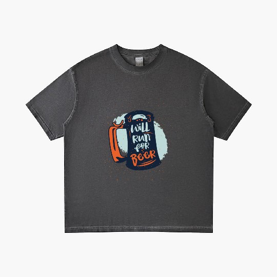 Will Run For Beer Gradient T Shirts