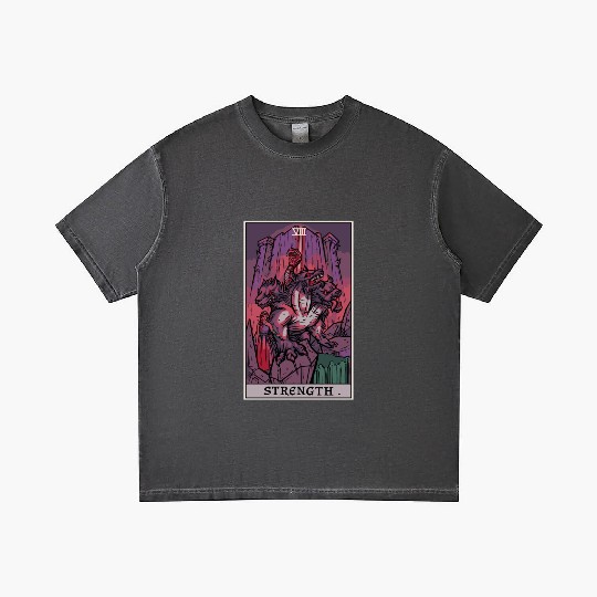 Strength Tarot Card Halloween Cerberus Greek Mytho Gradient T Shirts
