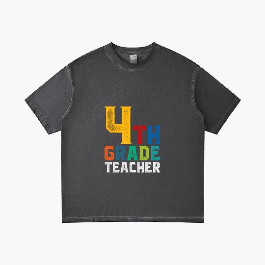 4th Grade Teacher Gradient T Shirts