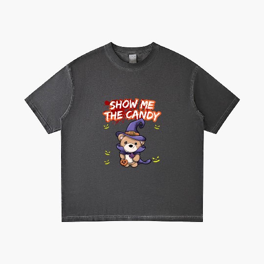 Show Me The Candy Halloween Costume Trick Or Treat Gradient T Shirts
