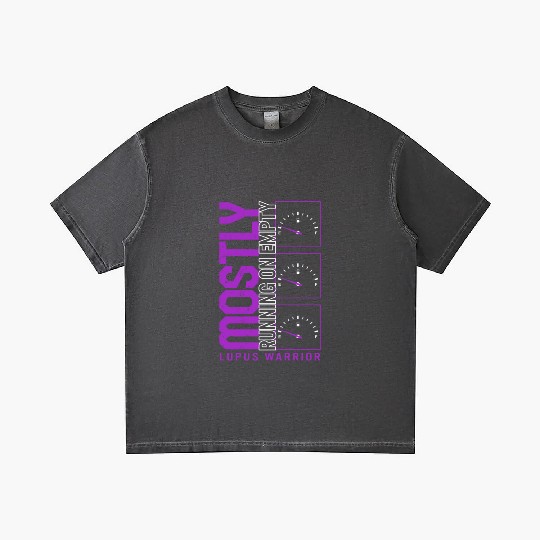 Lupus Awareness Gradient T Shirts, Mostly Running Empty,