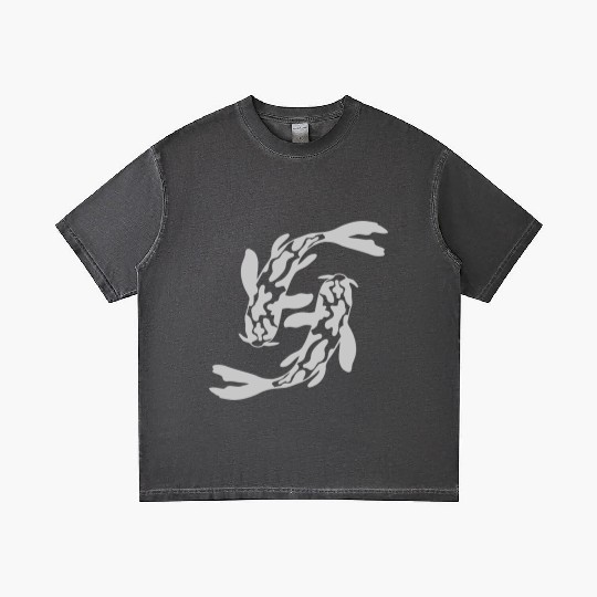 design 2 koi fish Gradient T Shirts