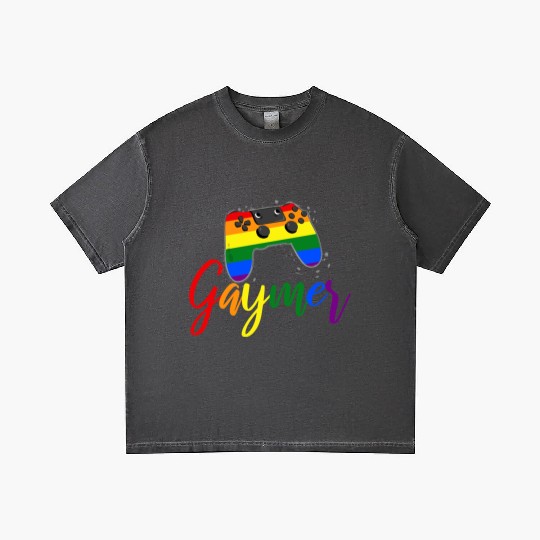 Funny Gaymer Controller Gay Gamer Rainbow LGBT Gradient T Shirts