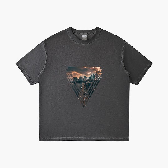 Manhattan in Triangle Gradient T Shirts