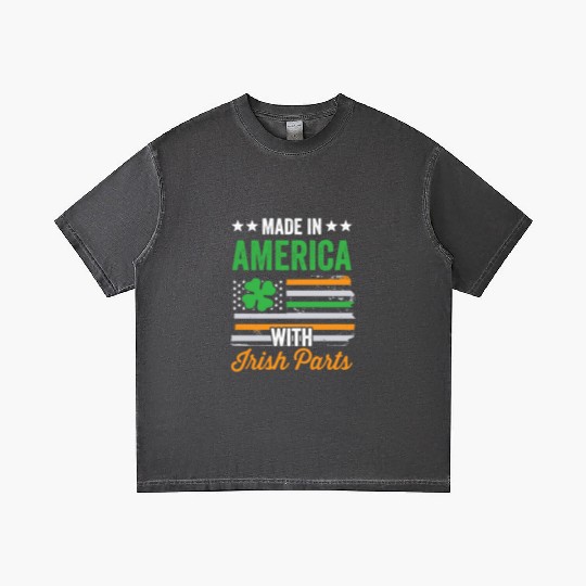 Made In America With Irish Parts Ireland Gaelic Gradient T Shirts