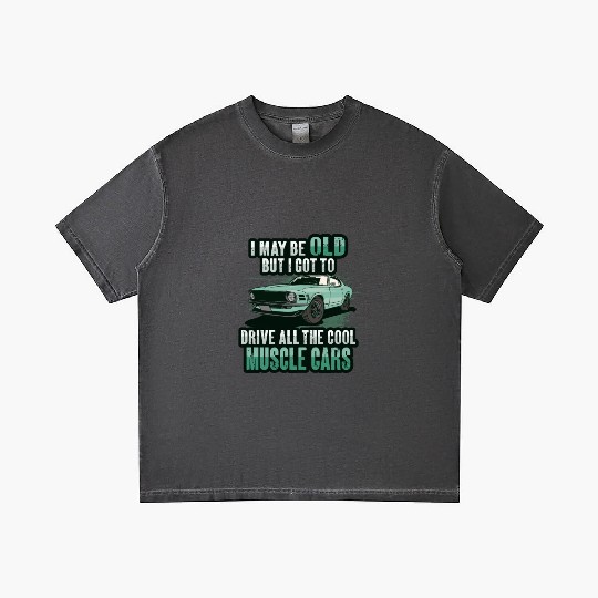 I maybe old muscle car for Classic Race Car Lover Gradient T Shirts