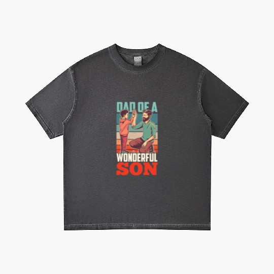 Dad Of A Wonderful Son Father Daddy Father's Day Gradient T Shirts