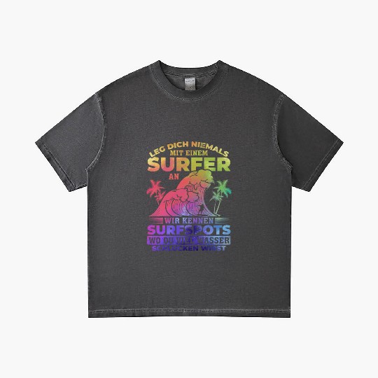 Surfing Never Mess With A Surfer Gradient T Shirts
