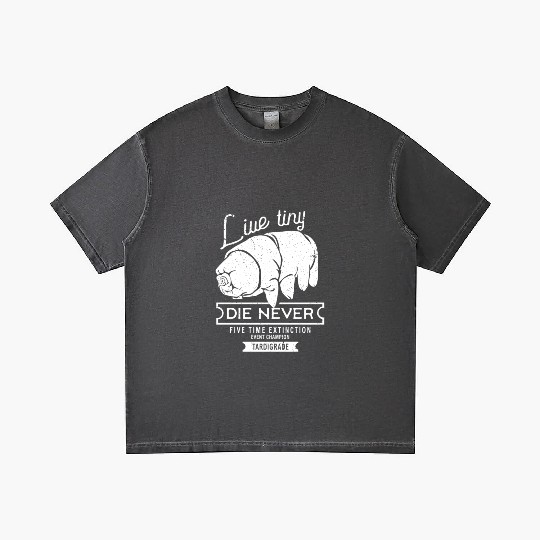 Live Tiny Die Never Funny Tardigrade Science Lover Gradient T Shirts