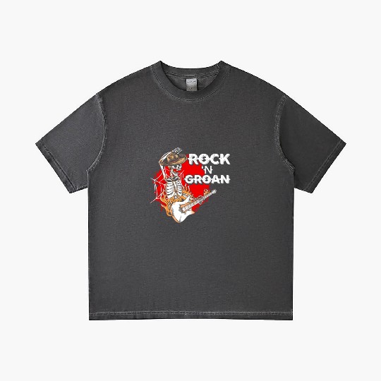 Halloween Cowboy Skeleton Rocker Hand Rock Gradient T Shirts