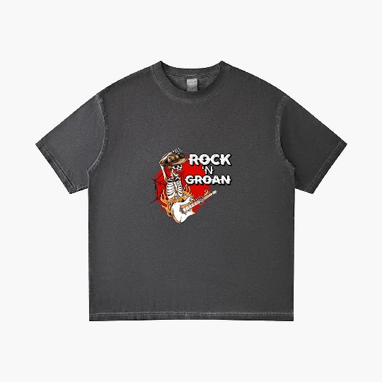 Halloween Cowboy Skeleton Rocker Hand Rock Gradient T Shirts