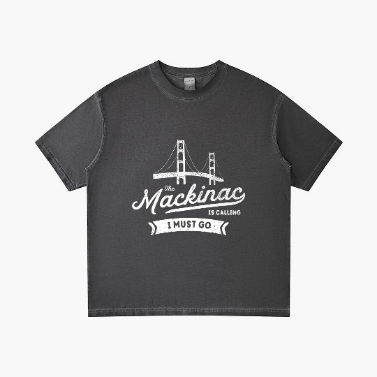 The Mackinac Is Calling Mackinac Bridge Northern M Gradient T Shirts
