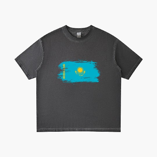 Kazakhstan flag Gradient T Shirts