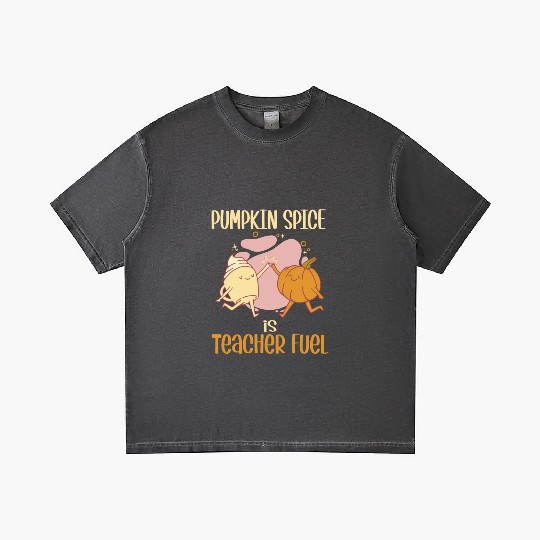 Pumpkin Spice is Teacher Fuel Funny Fall Autumn Gradient T Shirts