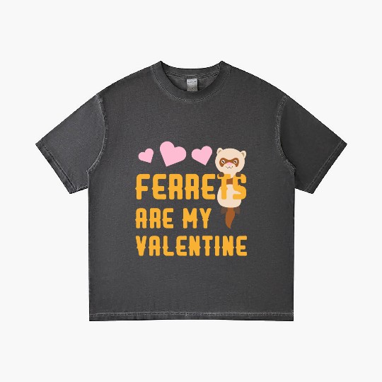 Funny Ferrets Are My Valentine Cat Lover Gradient T Shirts