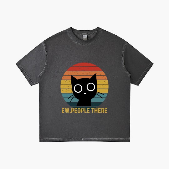 Cute Cat. Ew, people There! Gradient T Shirts