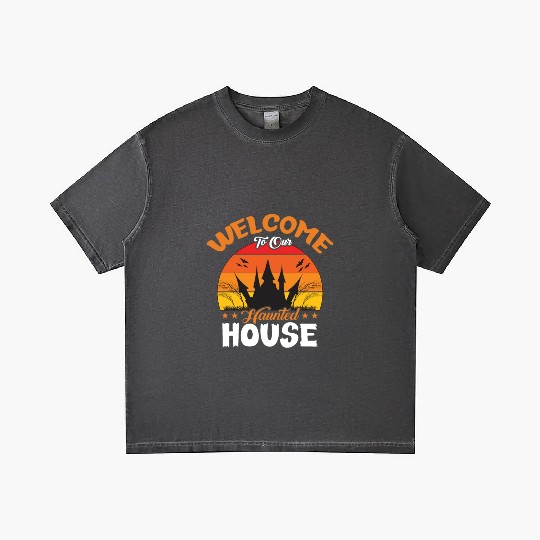 Welcome To Our Haunted House Gradient T Shirts