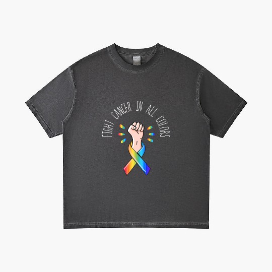 Cancer Sucks In Every Color Fighter Fight Support Gradient T Shirts